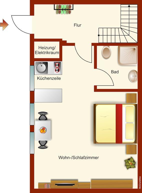 Ferienwohnanlage Bruckner Apartment Rostock Ngoại thất bức ảnh